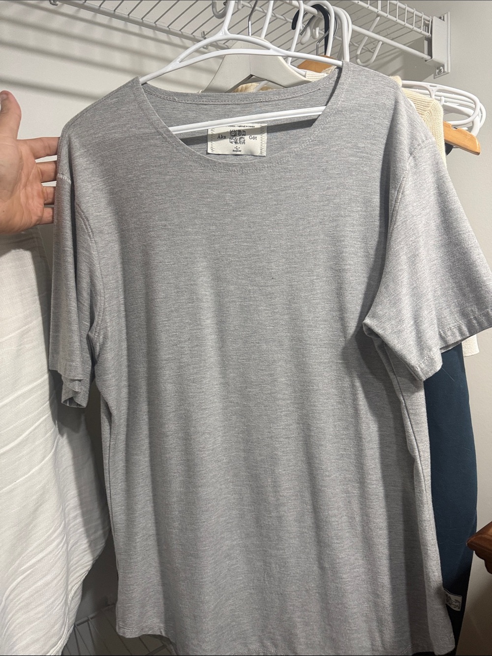 Light Gray Men's Crew Tee by All Saints